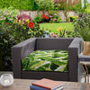 Green Outdoor Corded Cushion, 25x25x5