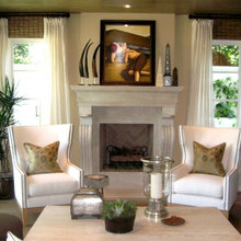 Stain wood or paints fireplaces