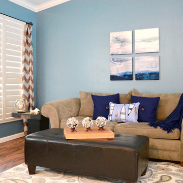 Modern Living Room Decor with Coastal Style