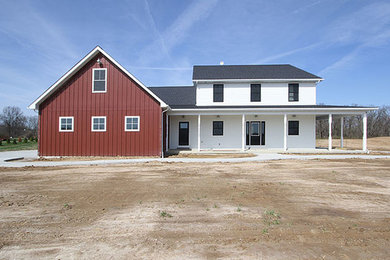 Inspiration for a country exterior home remodel in St Louis