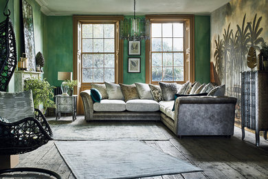 Inspiration for a country living room in Other.