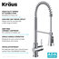 Britt 3-Function Pull-Down Water Filter Kitchen Faucet CH, Model KFF-1691CH