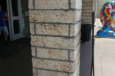 brick columns and block columns