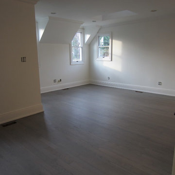 PORT WASHINGTON REFINISH: CUSTOM GREY STAIN & 3 COATS BONA NATURALE EXTRA MATTE