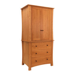 Andrews Natural Cherry Armoire - Armoires And Wardrobes