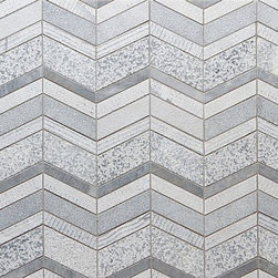 Shift Chevron Mosiac in Grey - Tile