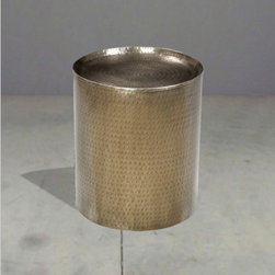 hammered brass table - Side Tables And End Tables