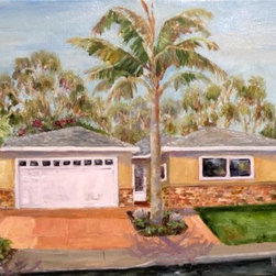 "New House."  11x14 oil on canvas. - Paintings
