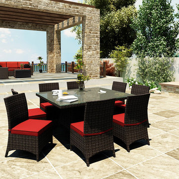 9 Piece Capistrano Square Dining Set by Forever Patio
