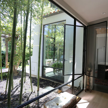 Jada Windows Thermally Broken Steel Large Glass Wall with Casement Window