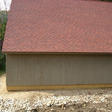 Saltbox Style Pole Barns