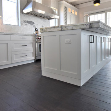 Beech White Kitchen at Beach Front, Clinton CT