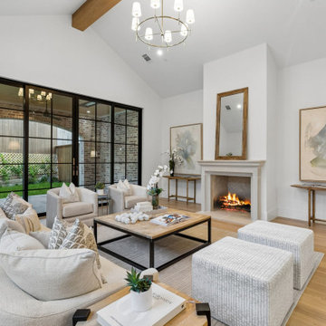 Living Room in The Emerson | Custom Home Interiors Dallas