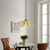 Magnolia Adjustable Chandelier Integrated LED, Dimmable, Gold