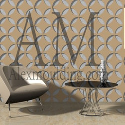 Alex Mouldings & Design Group - 3D circle wave d&eacute;cor, Mississauga - Wall Decals