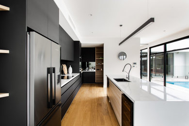 Contemporary kitchen in Adelaide.