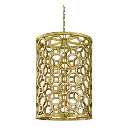 Corbett Lighting Regatta Capiz Shell 12-Light Entry Pendant - Pendant Lighting