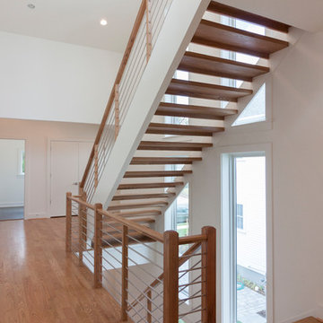 Project #48 | Contemporary Staircase with Warm Tones