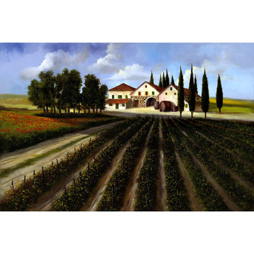 "Vedemmia" Canvas Painting by H. Hargrove, 30"x24"