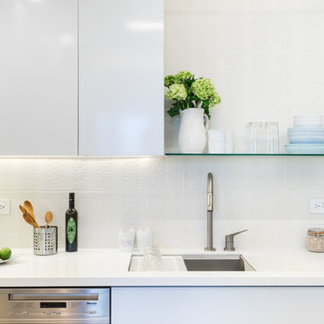 Brooklyn Contemporary Corian Kitchen