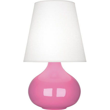 June Accent Lamp, Oyster, Schiaparelli Pink