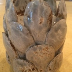 Grey Artichoke Taper Holder - Products