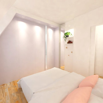 Création d'une salle de bains dans une chambre