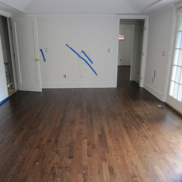 EAST HAMPTON: NEW INSTALL & FLOOR RESTORATION - JACOBEAN STAIN/TRAFFIC HD POLY