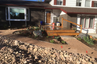 Martus Boulder Front yard renovation and back deck
