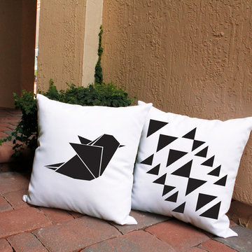 RoomCraft "Origami Bird" Bedding and Room Decorations