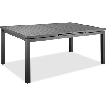 Alum Indoor / Outdoor Extendable Dining Table - Gray