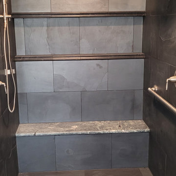 Slate Bathrooms and Sunroom