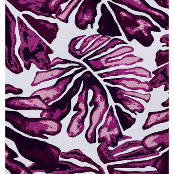 Palm Leaves, Floral Print Placemat, Purple