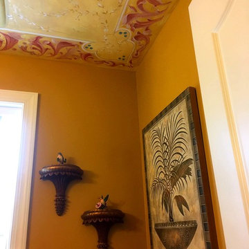 Hand painted Ceilings Moroccan design detail