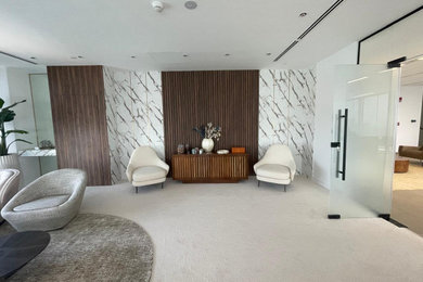 Home office - modern home office idea in Other