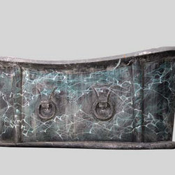 French Green Marbelized Zinc Bathtub - Products