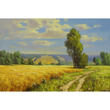 "Field of Dreams" Painting Print on Wrapped Canvas, 45x30