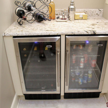 Kitchen Renovation with Baking Cabinet and Snack Bar Alcove