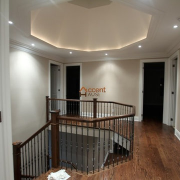 Classic Stretch Coffered Ceiling in Living Room in a House New Market