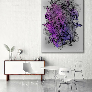 Large Abstract Art for Bright and Airy Loft