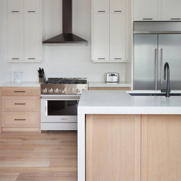Contemporary White & Neutral Cottage Kitchen