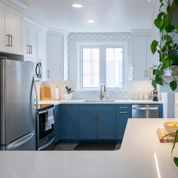 Fresh Blue Kitchen Design