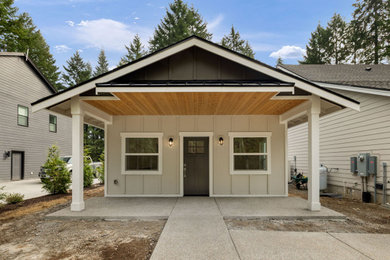Example of an exterior home design in Seattle