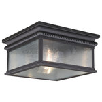 Vaxcel - Vaxcel T0472 Cambridge - Two Light Outdoor Flush Mount - The Cambridge collection is the perfect blend of tCambridge Two Light  Oil Rubbed Bronze Wr *UL Approved: YES Energy Star Qualified: n/a ADA Certified: n/a  *Number of Lights: Lamp: 2-*Wattage:60w Medium Base bulb(s) *Bulb Included:No *Bulb Type:Medium Base *Finish Type:Oil Rubbed Bronze