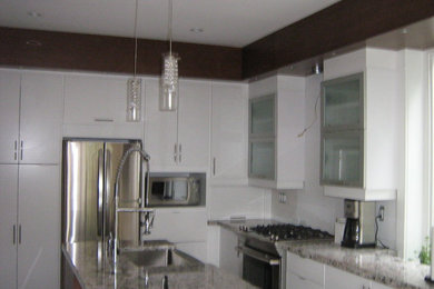 Inspiration for a contemporary kitchen remodel in Toronto