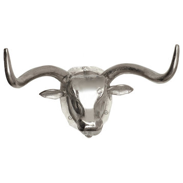 Curtis Handcrafted Aluminum Bison Wall Decor