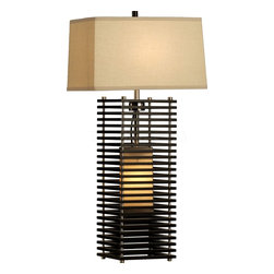 Kimura Standing Table Lamp in Dark Brown - Table Lamps