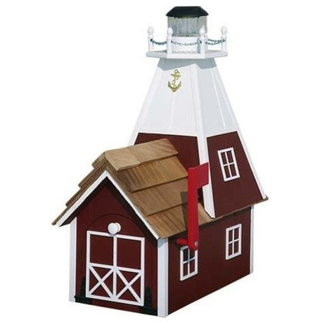 Marion Solar Lighthouse Mailbox