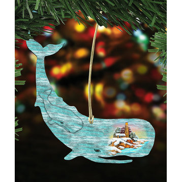 Whale Scenic Ornament, Set of 3