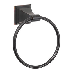 Designers Impressions - 500 Series Oil Rubbed Bronze Towel Ring - Towel Rings